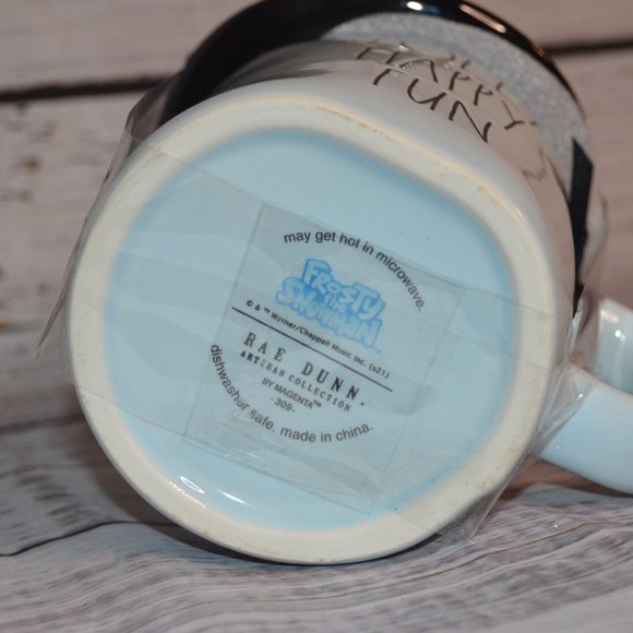 *Final Sale* Rae Dunn Frosty The Snowman Mug with Top Hat Topper Lid NEW - Picture 4 of 8